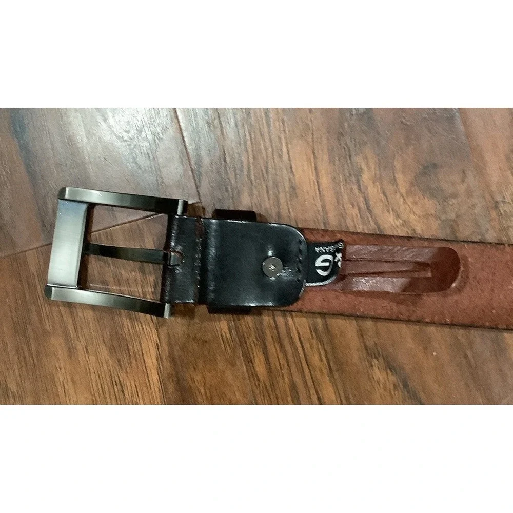 Dolce & Gabbana Leather Buckle Belt Vintage Brown Size ?